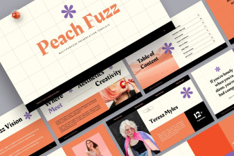 Peach fuzz PowerPoint Template
